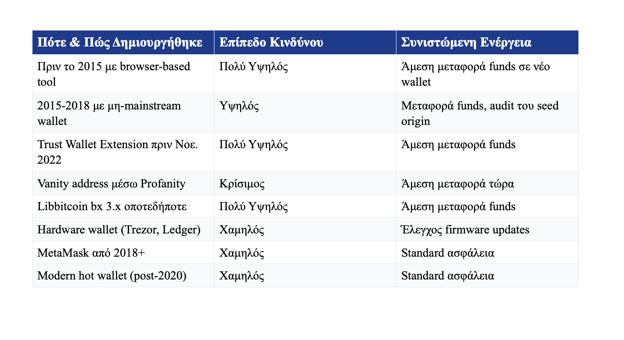 Το Χακάρισμα των Παλιών Wallets