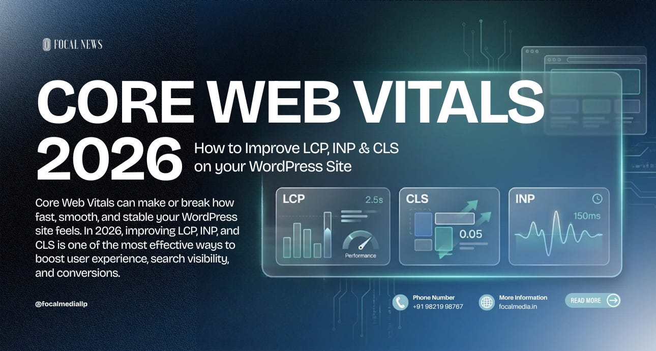 Core Web Vitals 2026: How to Improve LCP, INP & CLS on Your WordPress Site