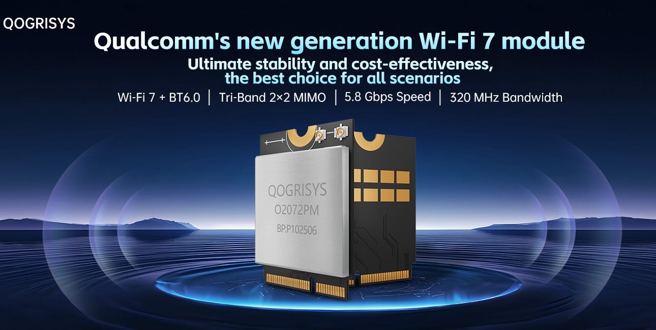 QORISYS Wi-Fi 7 Modules O2072PM : Unlock Next-Generation Wireless Performance for Your Products