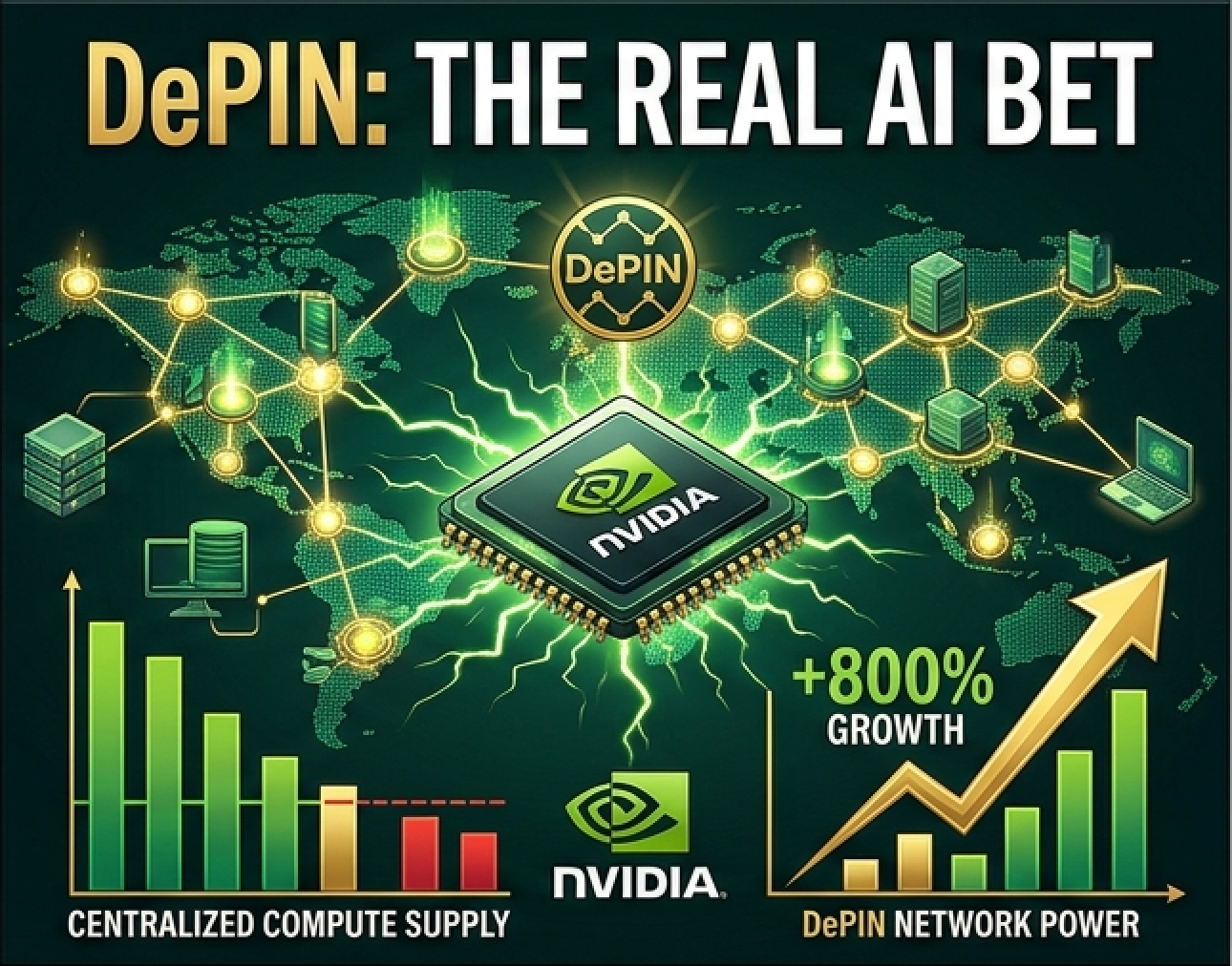 The “Nvidia of Crypto”: Why DePIN is the Only Real Way to Bet on AI