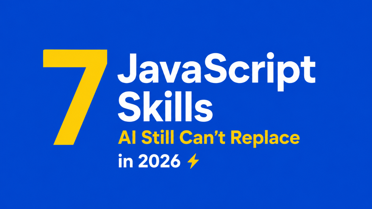 7 JavaScript Skills AI Still Can’t Replace in 2026 ⚡