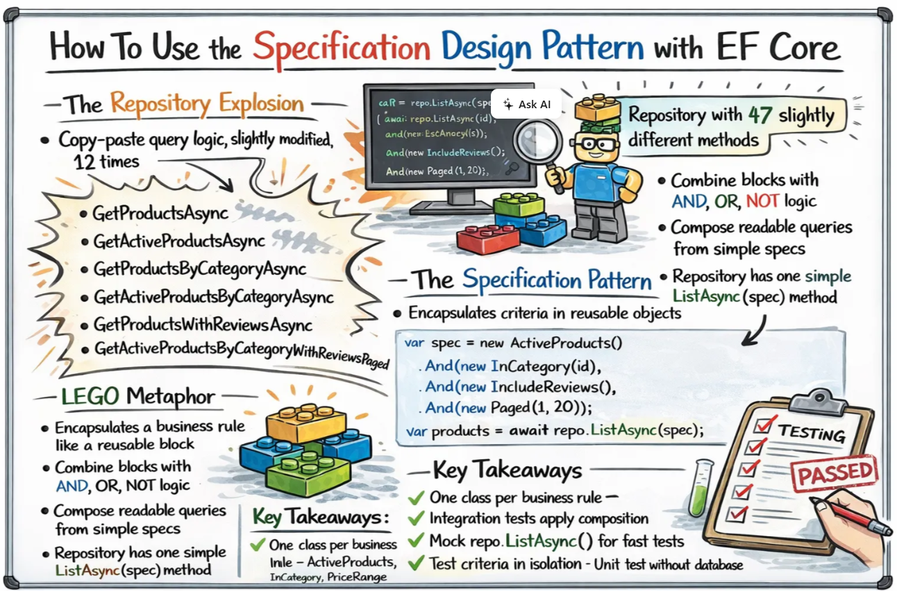 How To Use The Specification Design Pattern With EF Core