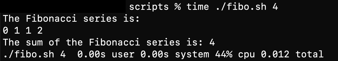 Fibonacci Series Using Bash Script