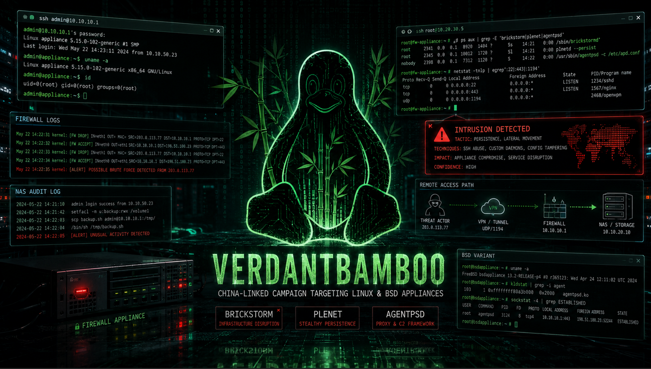 China-Linked VerdantBamboo Is Hiding Where Security Tools Rarely Look