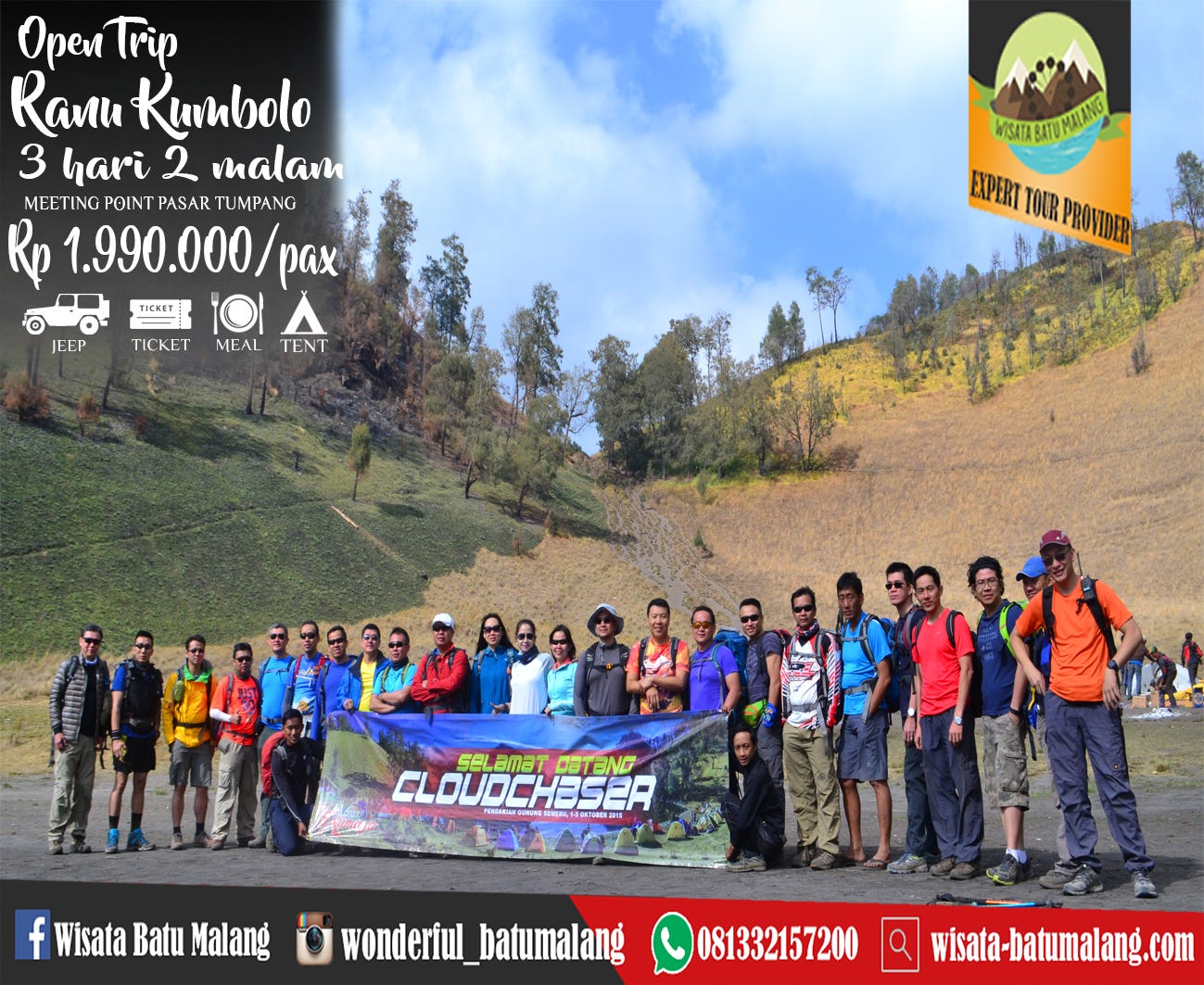 Open Trip Ranu Kumbolo 3 Hari 2 Malam Malam Tahun Baru 2019