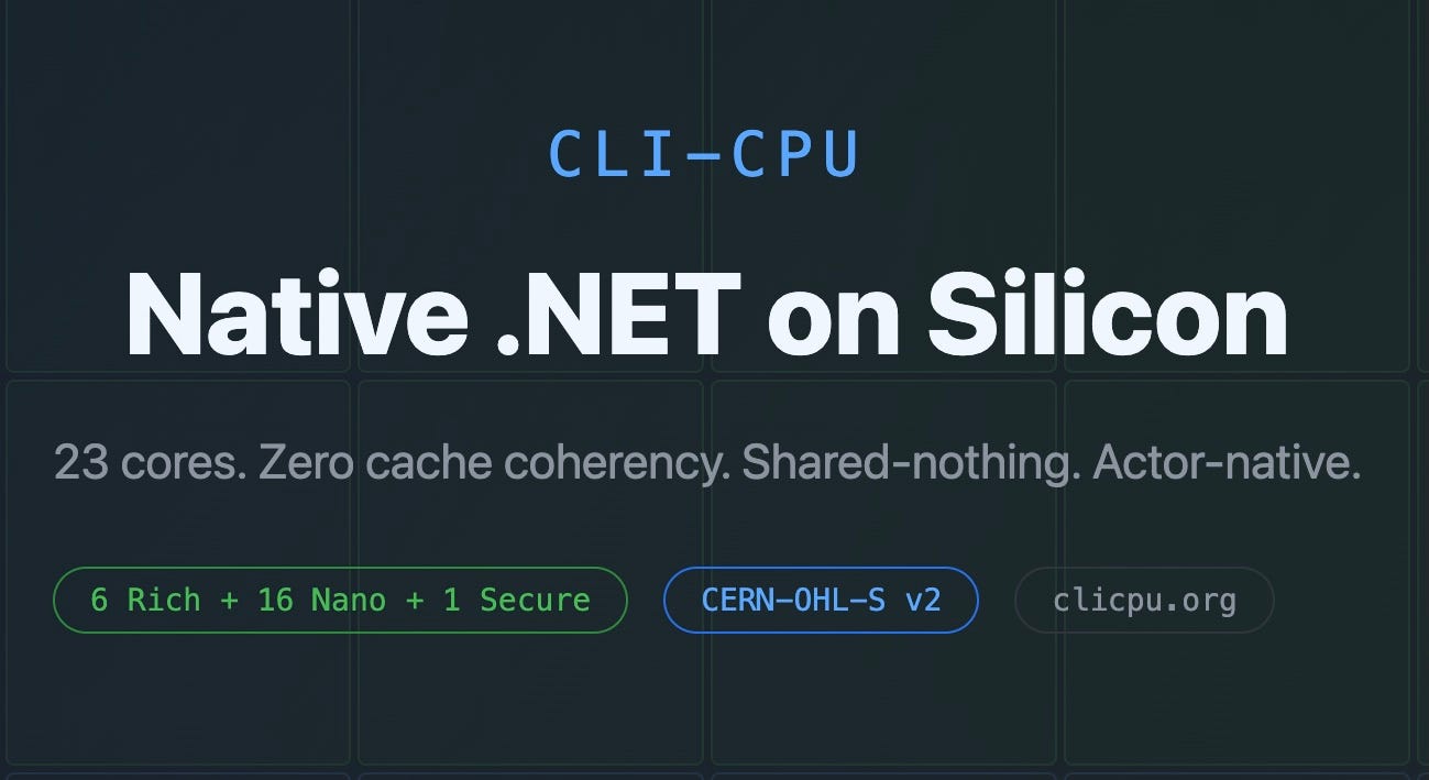 Why I’m Building a CPU That Runs .NET Natively