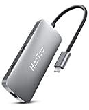 [Upgrade] HooToo USB C Hub  8-in-1 4K HDMI Adapter, 100W Power Delivery, USB 3.0 Ports, 1Gbps...