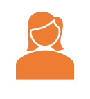 orange person profile icon