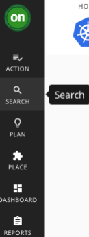 the search button in the left navigation