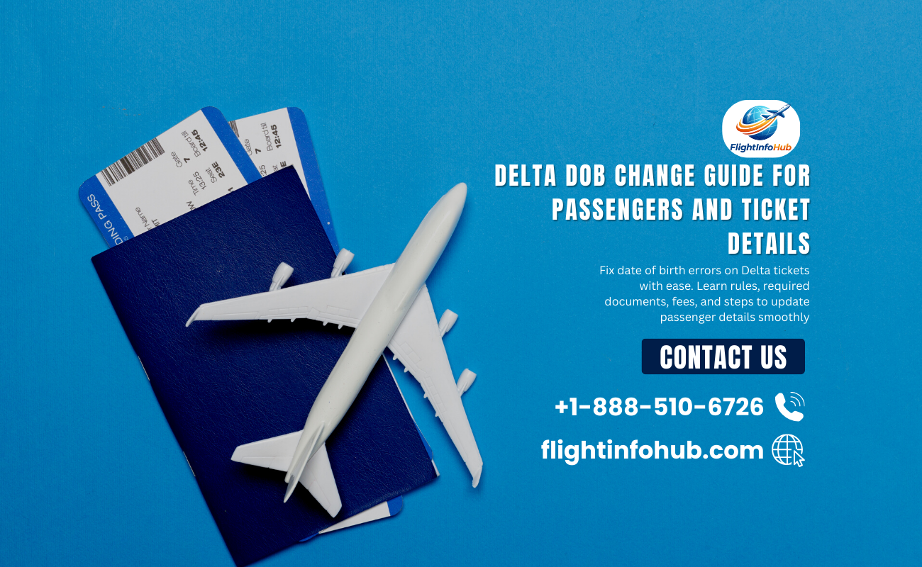 Delta DOB Change Guide for Passengers and Ticket Details Delta DOB Change Guide for Passengers and Ticket Details