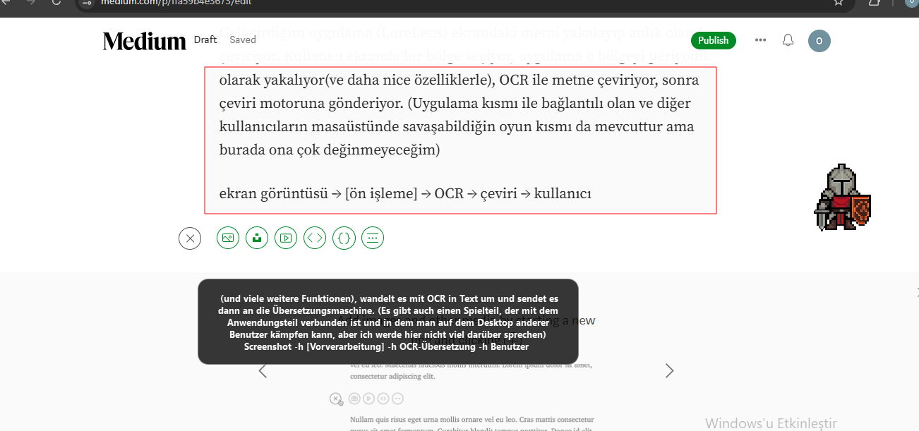 Anlık Ekran Çevirisi ve Masaüstü savaşı(LORELENS)