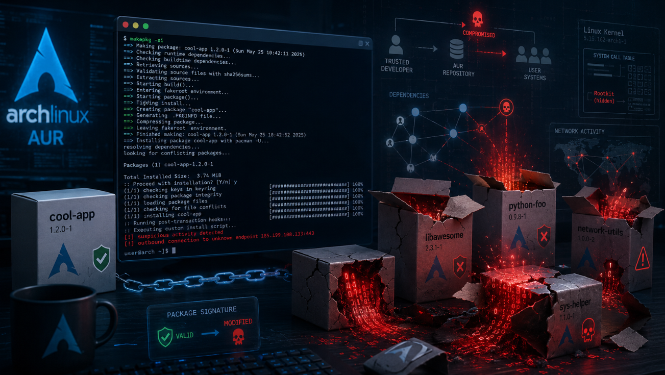 Over 400 Arch Linux AUR Packages Hijacked: The Supply Chain Attack That Turned Trust Into Malware