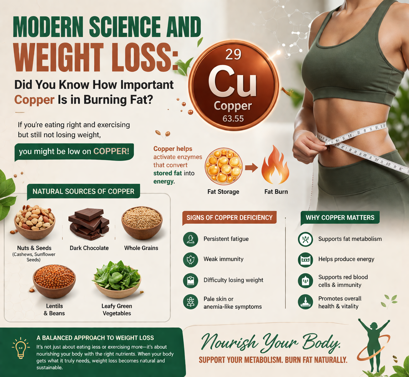 Modern Science and Weight Loss: Did You Know How Important Copper Is in Burning Fat?