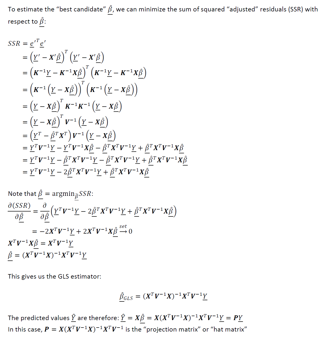 Generalized Least Squares Gls Mathematical Derivations Intuition Laptrinhx