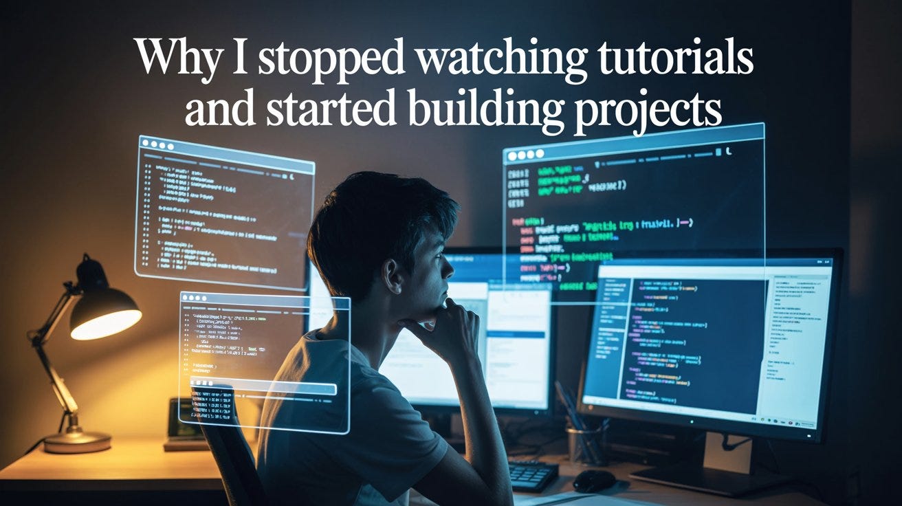 Why I Stopped Watching Tutorials and Started Building Projects