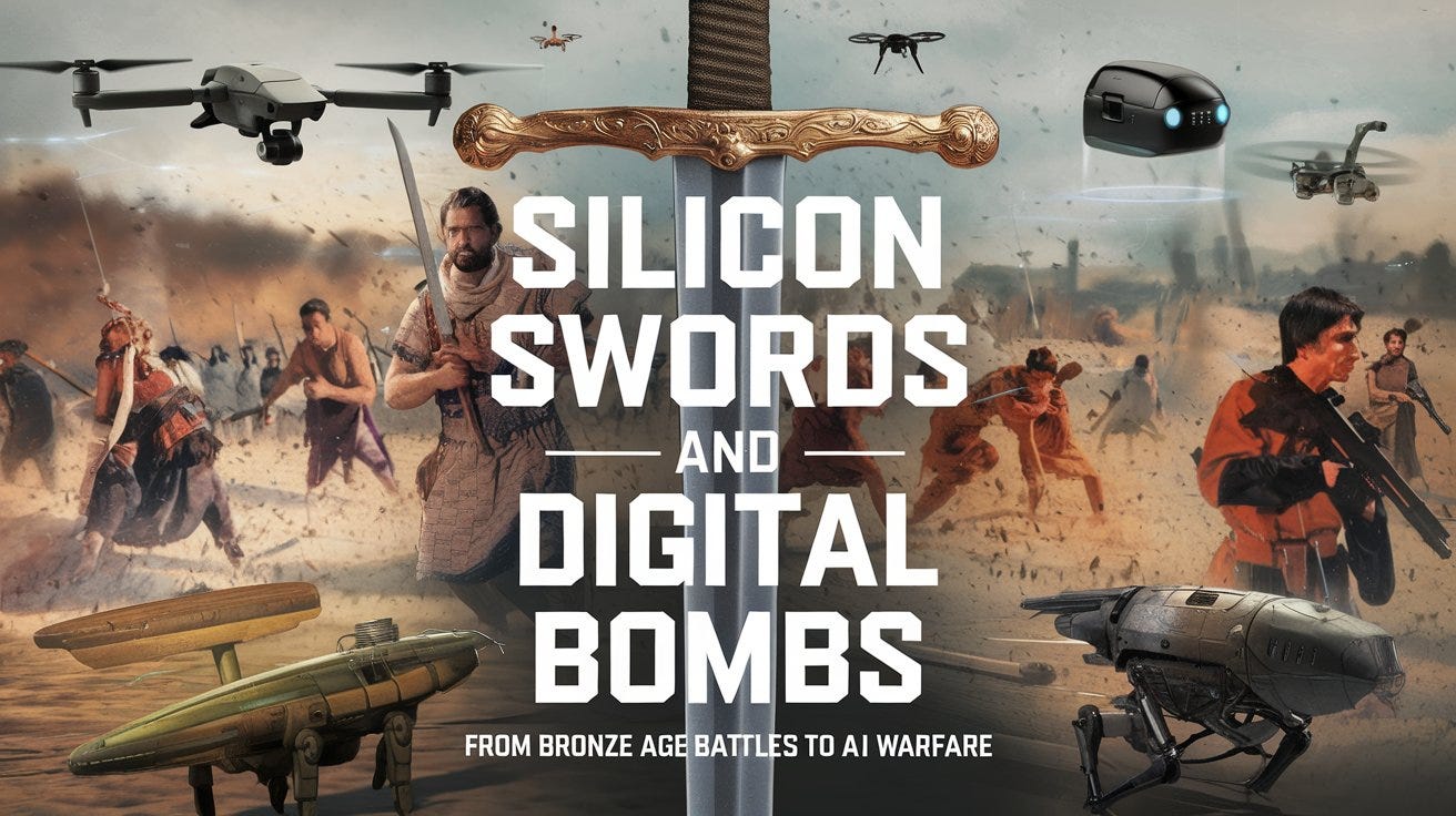 Silicon Swords and Digital Bombs: From Bronze Age Battles to AI Warfare