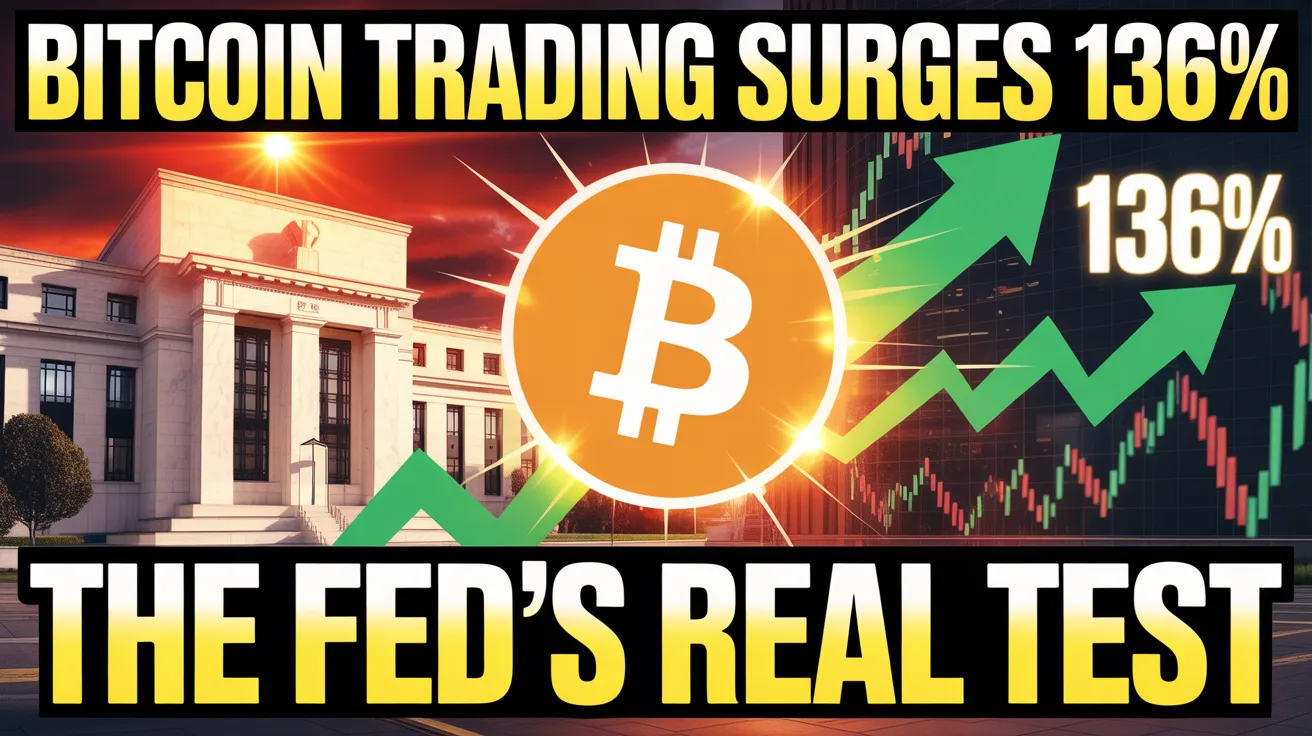 Bitcoin Trading Activity Surges 136% But the Real Test Comes With the Fed