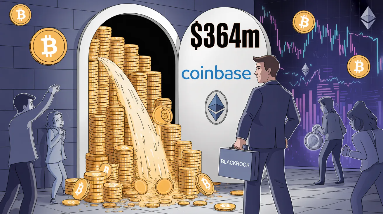 $364M Quietly Pulled From Coinbase: What BlackRock Knows That Retail Doesn’t