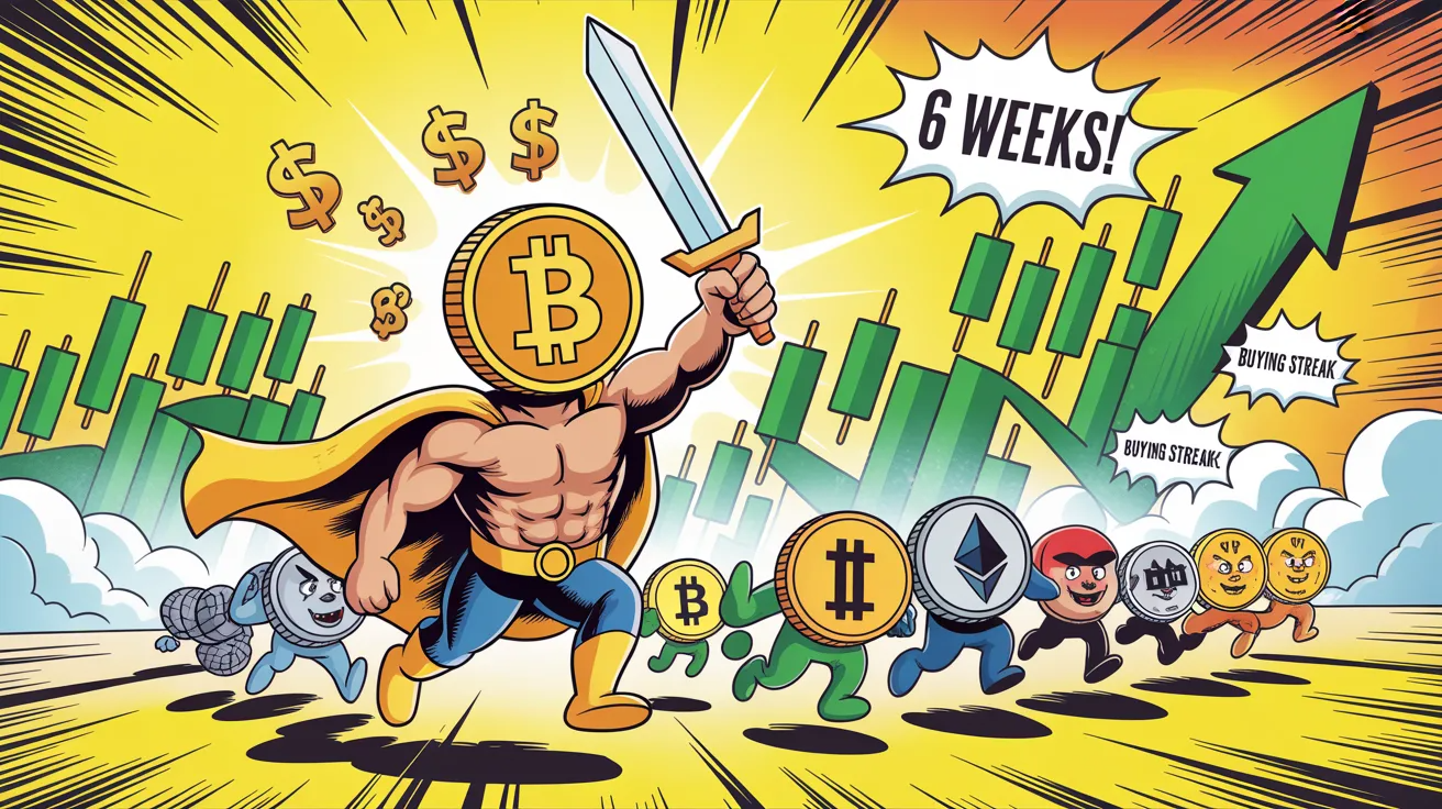 Crypto Funds Just Extended A 6-Week Buying Streak — And Bitcoin Is Leading The Charge