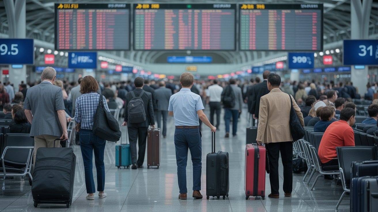 Airline Delays Across the U.S. Leave Travelers Stranded Airline Delays Across the U.S. Leave Travelers Stranded