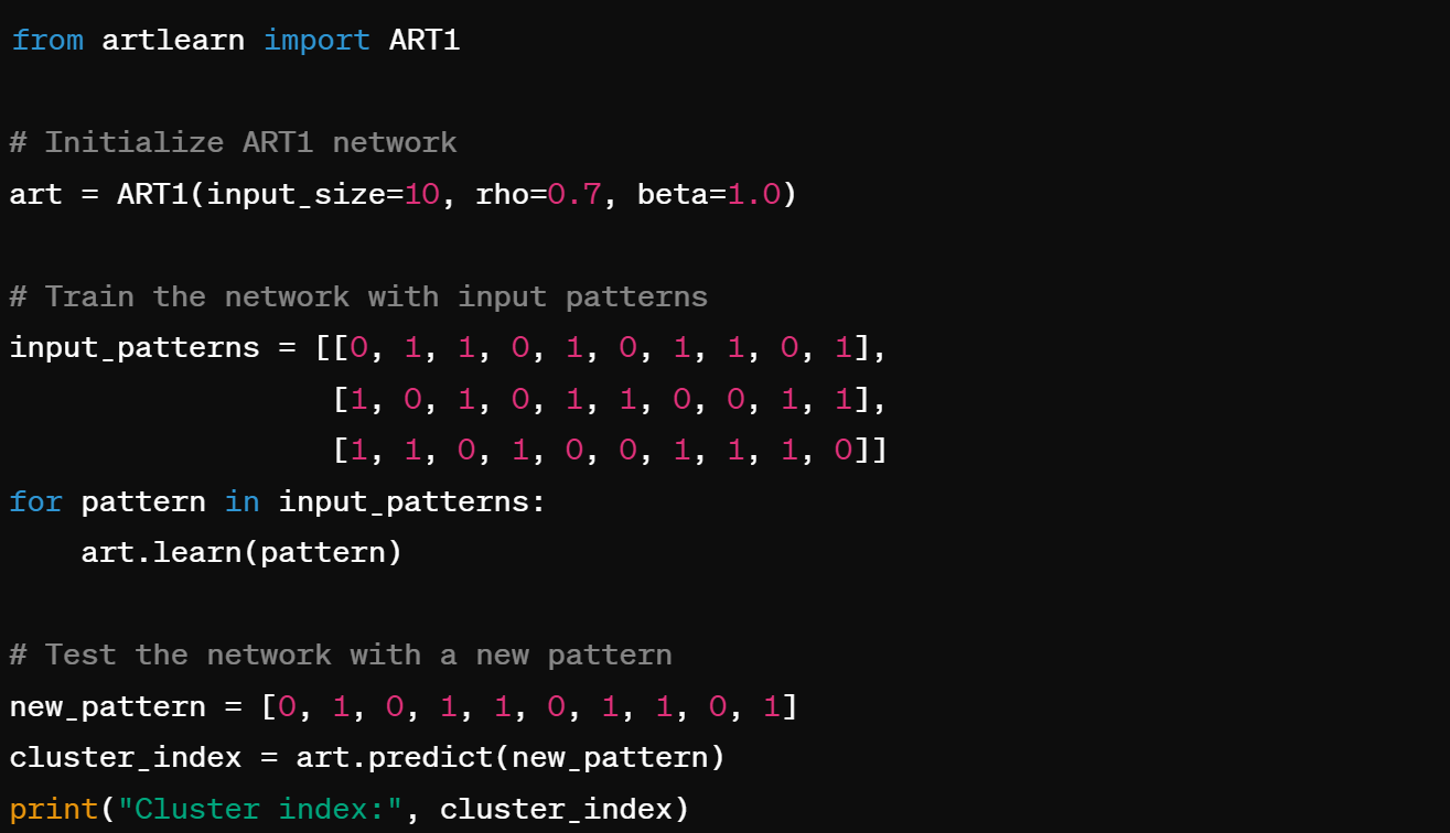 Adaptive Resonance Theory (ART) -AI