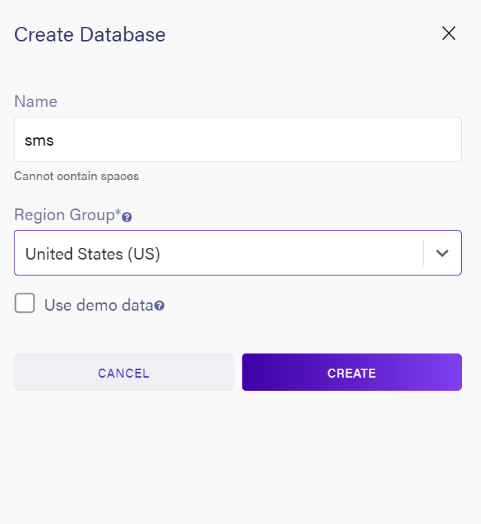 create a database collection