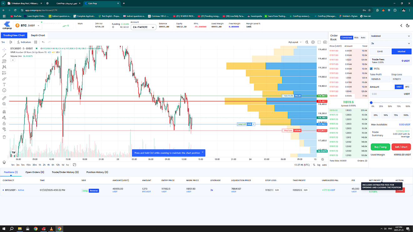 CoinProp Trading Terminal, CPX