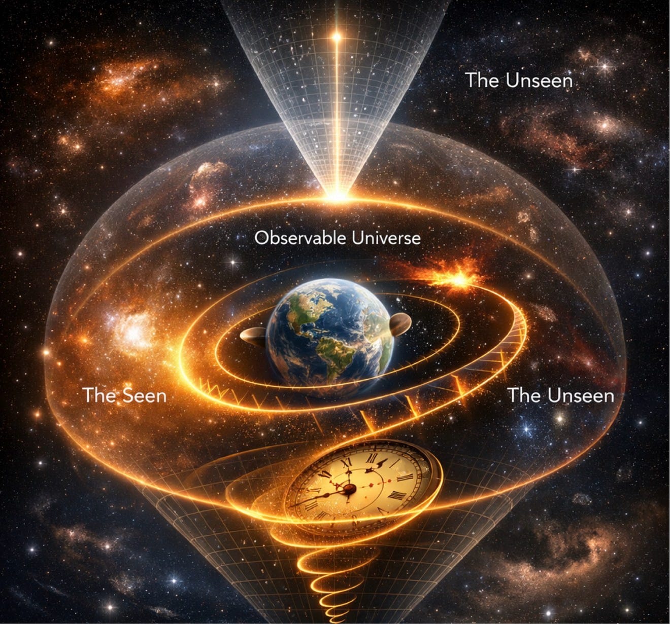 The Universe of the Seen and the Unseen