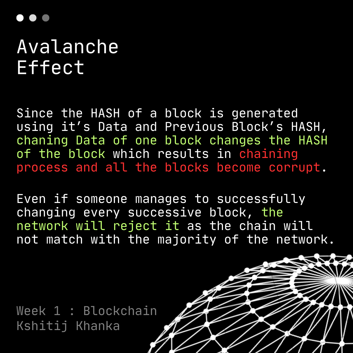 Explaining Avalanche effect