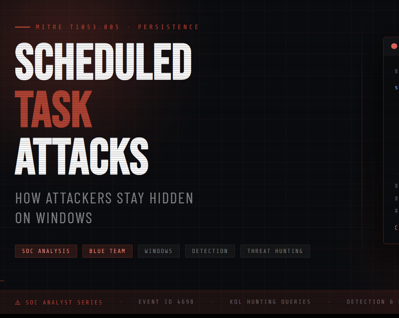 How Attackers Use Scheduled Tasks for Persistence (Windows)