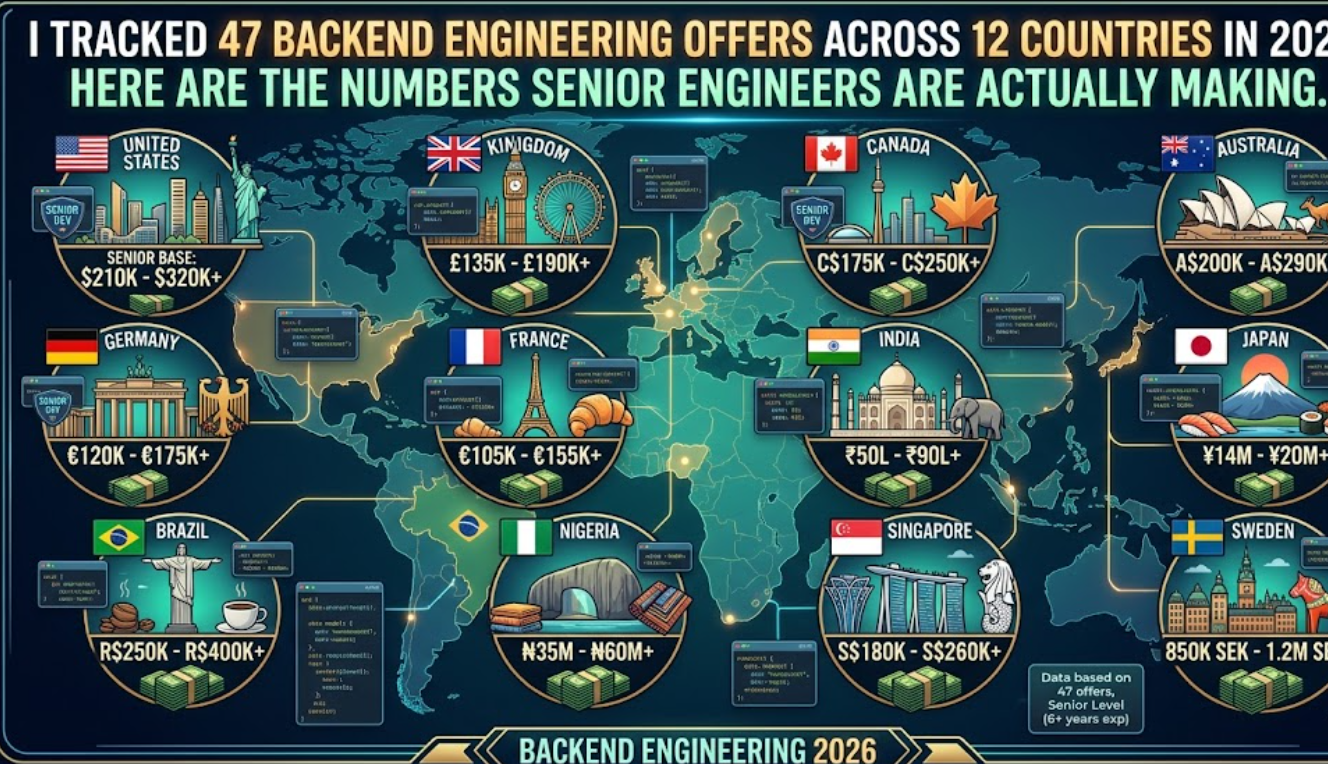 I Tracked 47 Backend Engineering Offers Across 12 Countries in 2026.