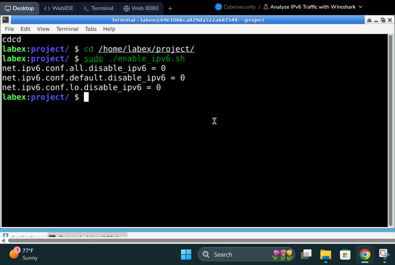 Capturing and Analyzing IPv6 Traffic in Wireshark