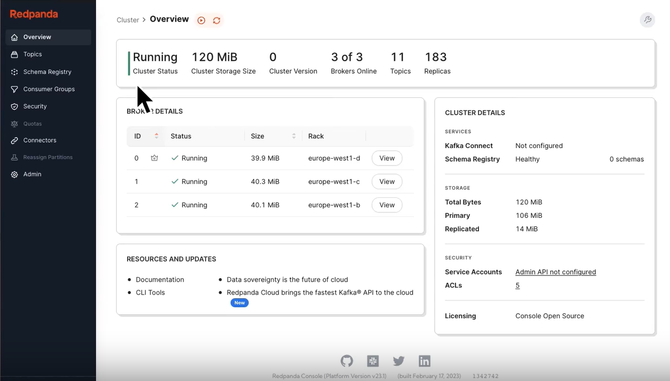 How to use Redpanda Console Manage AutoMQ