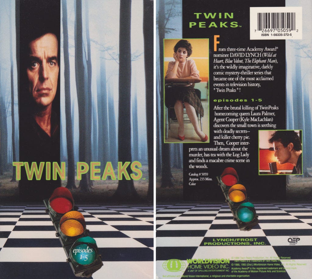 Twin Peaks VHS covers. 