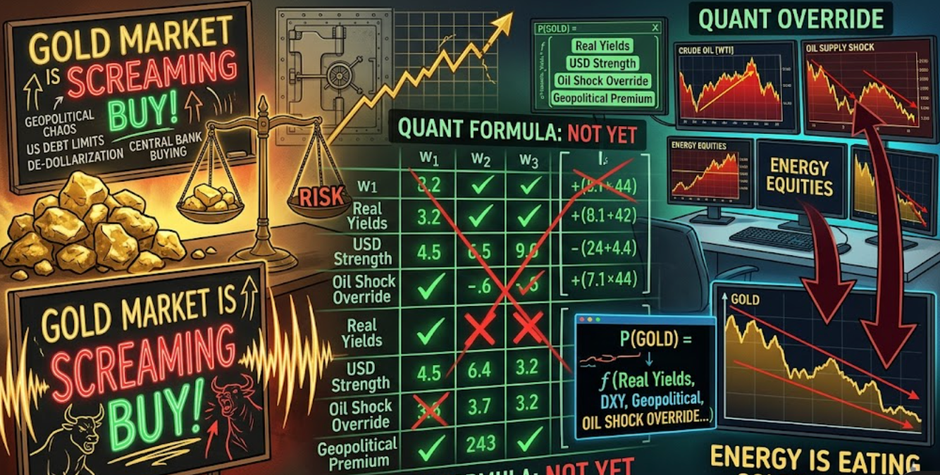 Here is why the Gold Market is Screaming Buy but Quant Formula says Not Yet