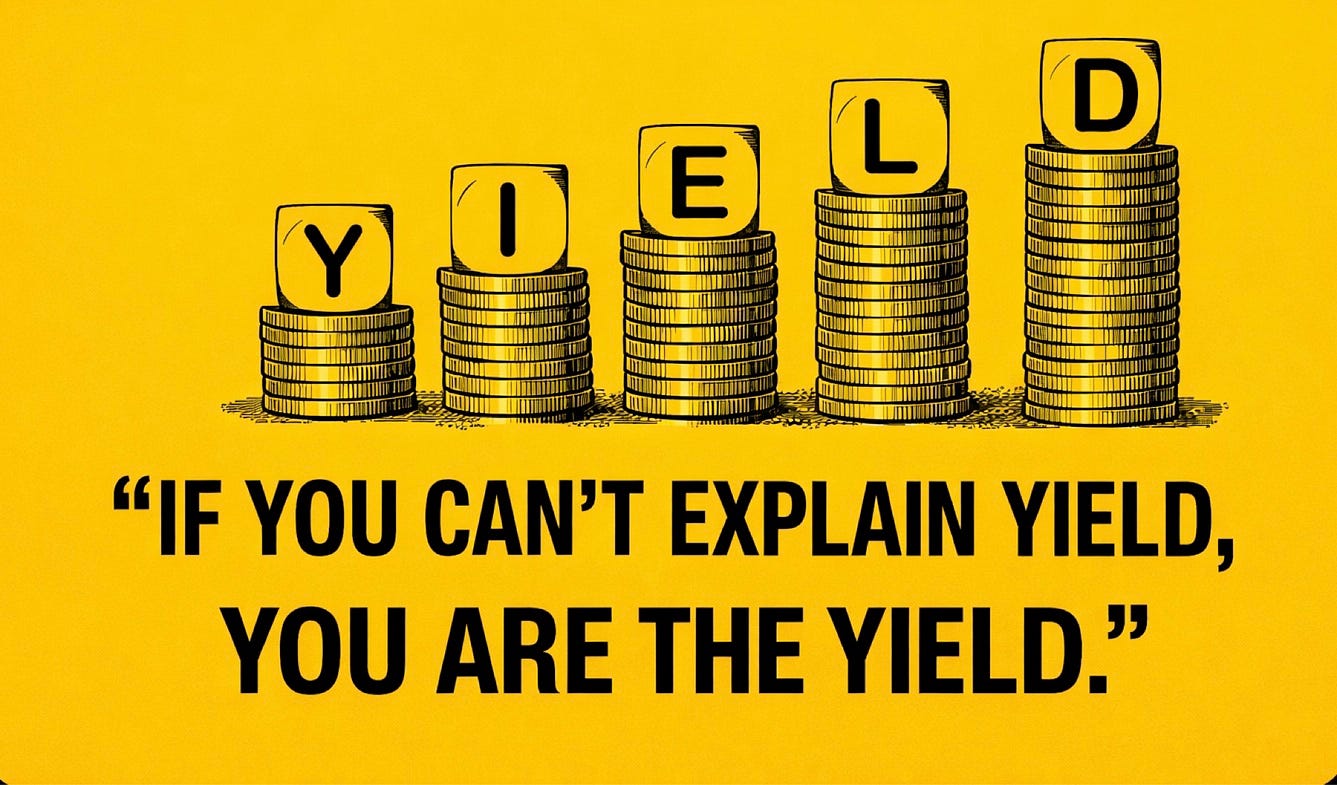 If You Can’t Explain Yield, You Are the Yield.