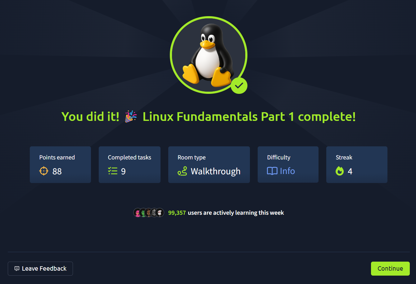 Linux Fundamentals 1 — TryHackMe Answers | by Deepti Gupta