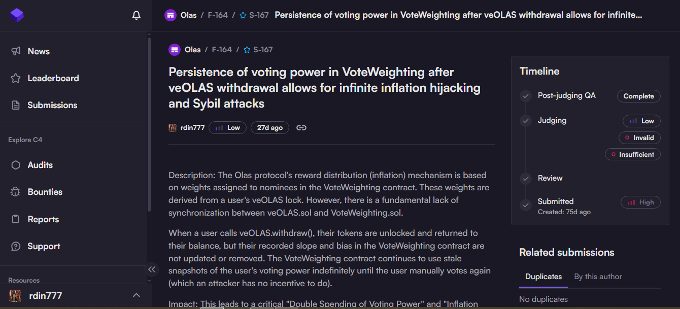 The “Ghost” Votes of Olas Protocol: 
Why Lack of Sync is a Critical Economic Flaw