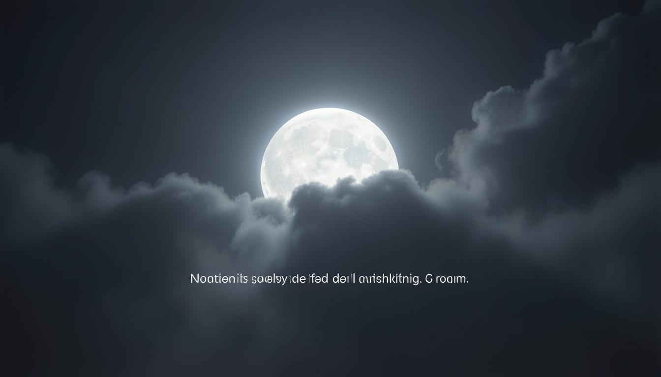 When the Moon Speaks Through the Clouds