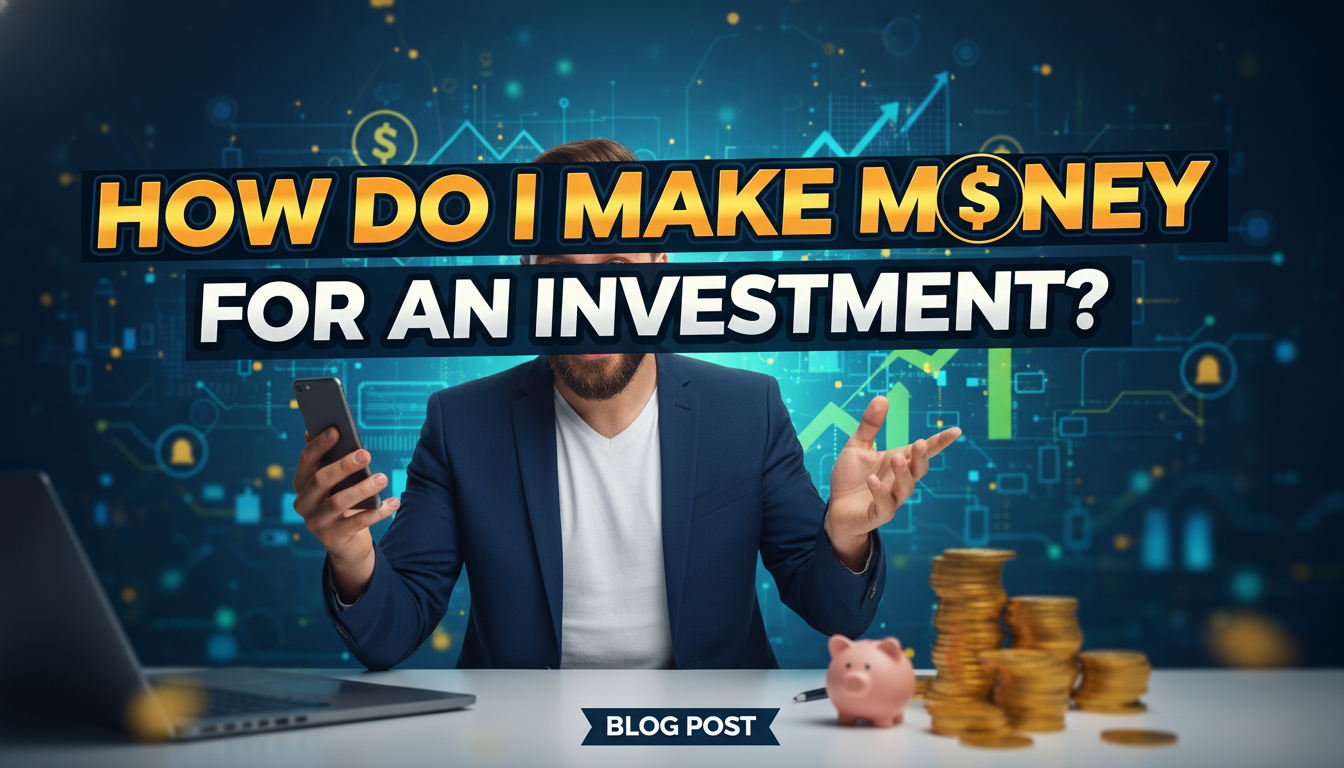 How do I make money for an investment?