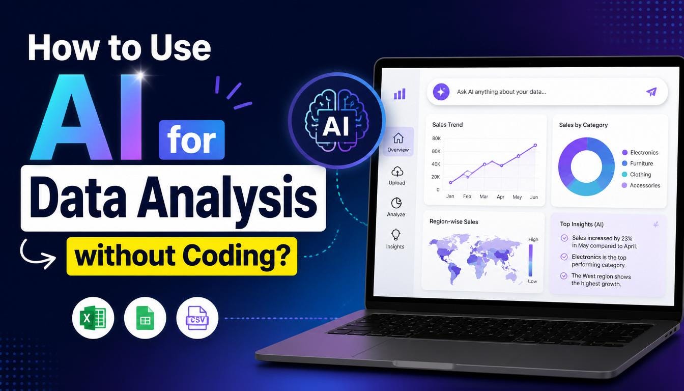 How to Use AI for Data Analysis without Coding?