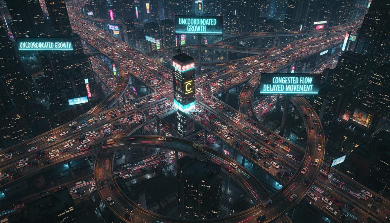 When Systems Grow Faster Than Their Own Control