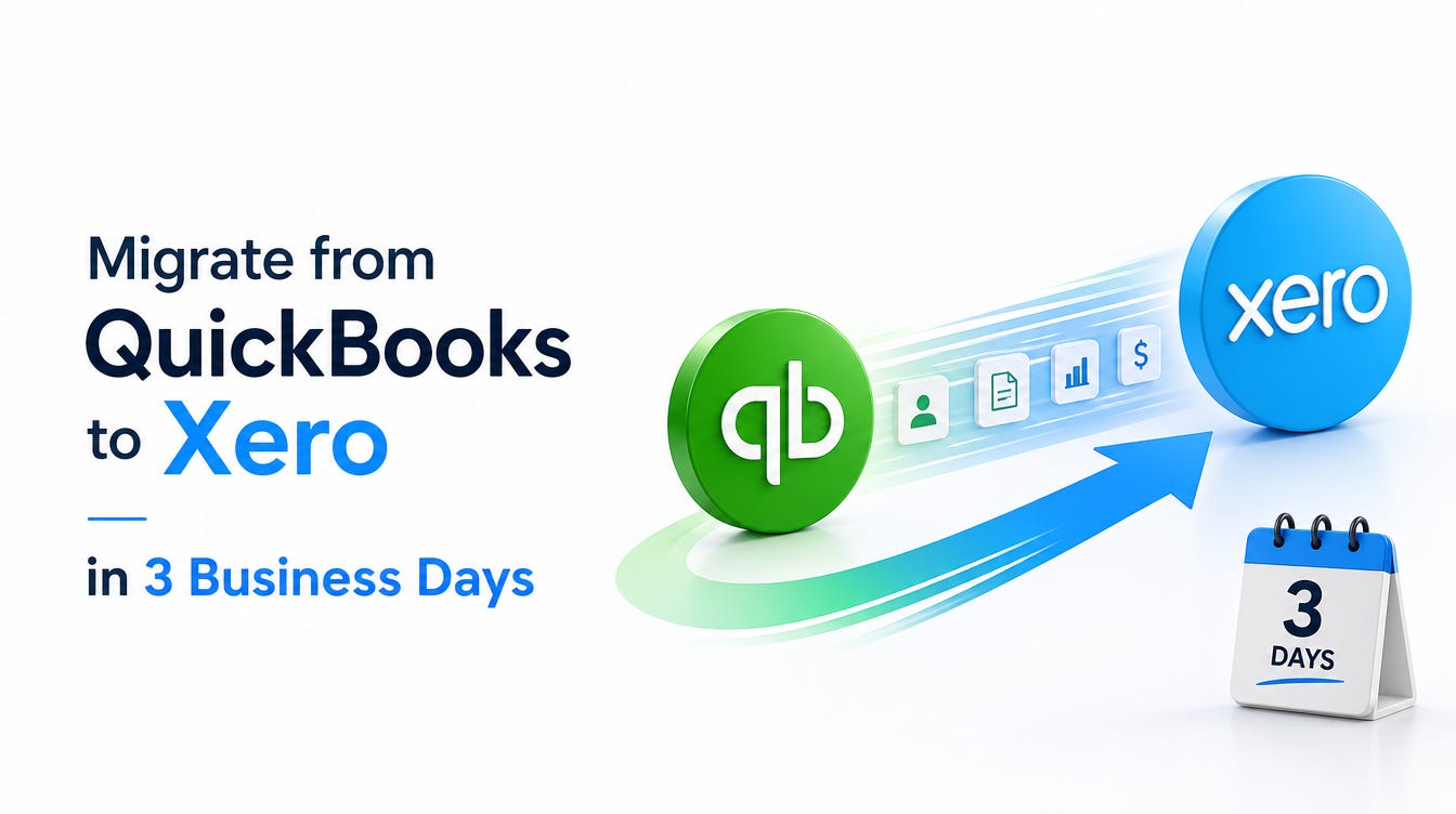 How to Transfer QuickBooks Data to Xero in Three Business Days