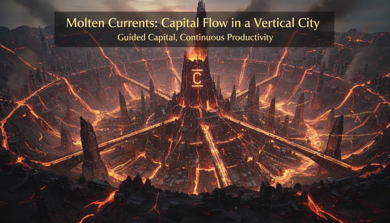 Molten Currents: Capital Flow in a Vertical City