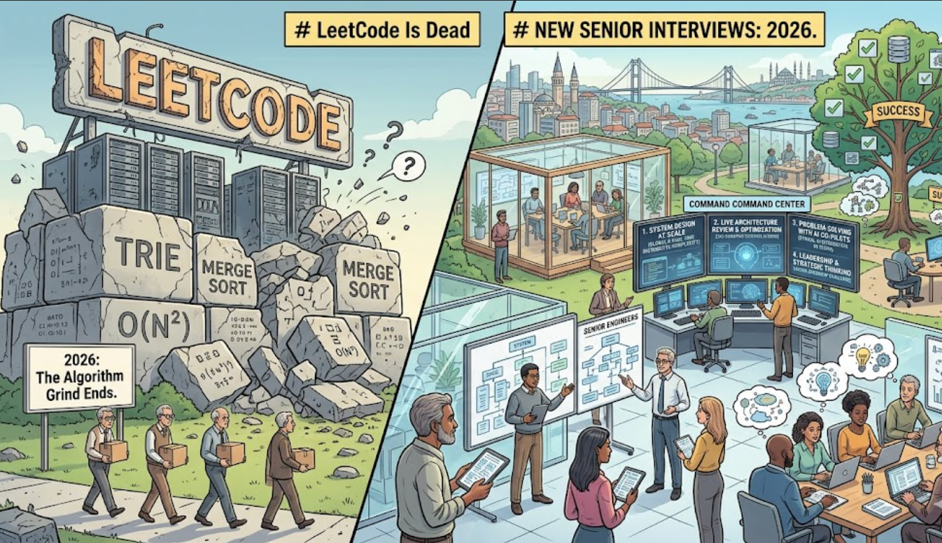 LeetCode Is Dead in 2026. Here Is What Top Companies Are Actually Asking Senior Engineers Instead.