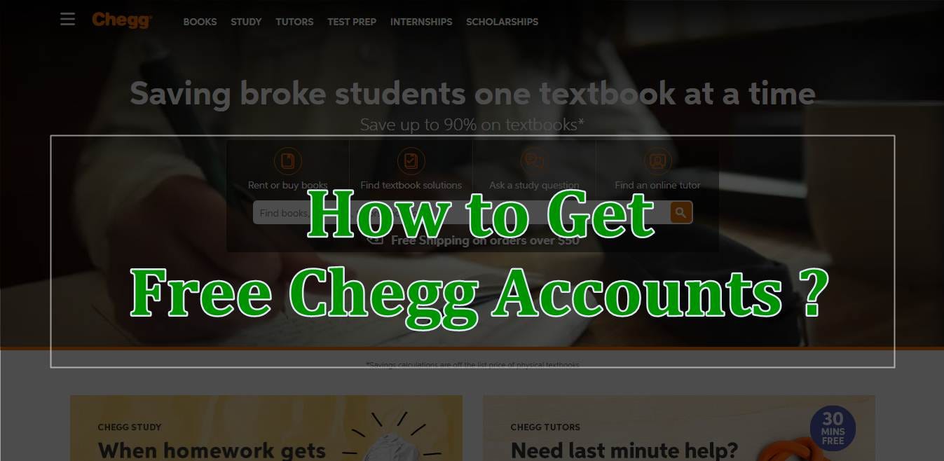 Chegg study account free. Free Chegg Account List. 2019-02-19