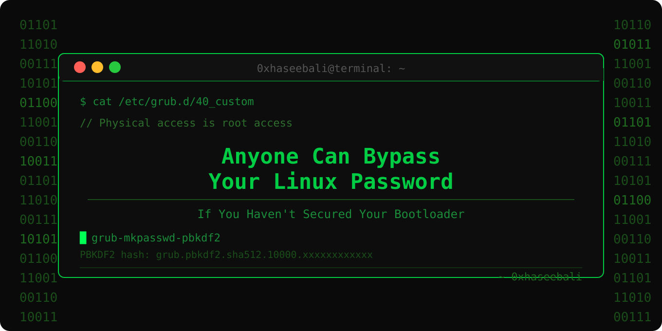 Anyone Can Bypass Your Linux Password — If You Haven’t Secured Your Bootloader