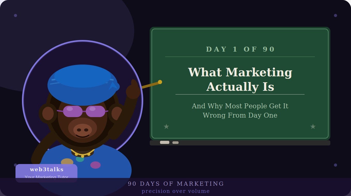 What Marketing Actually Is (And Why Most People Get It Wrong From Day One)