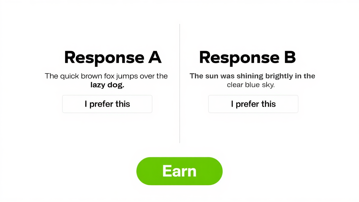 How to make money by simply ranking 2 AI answers in 2026