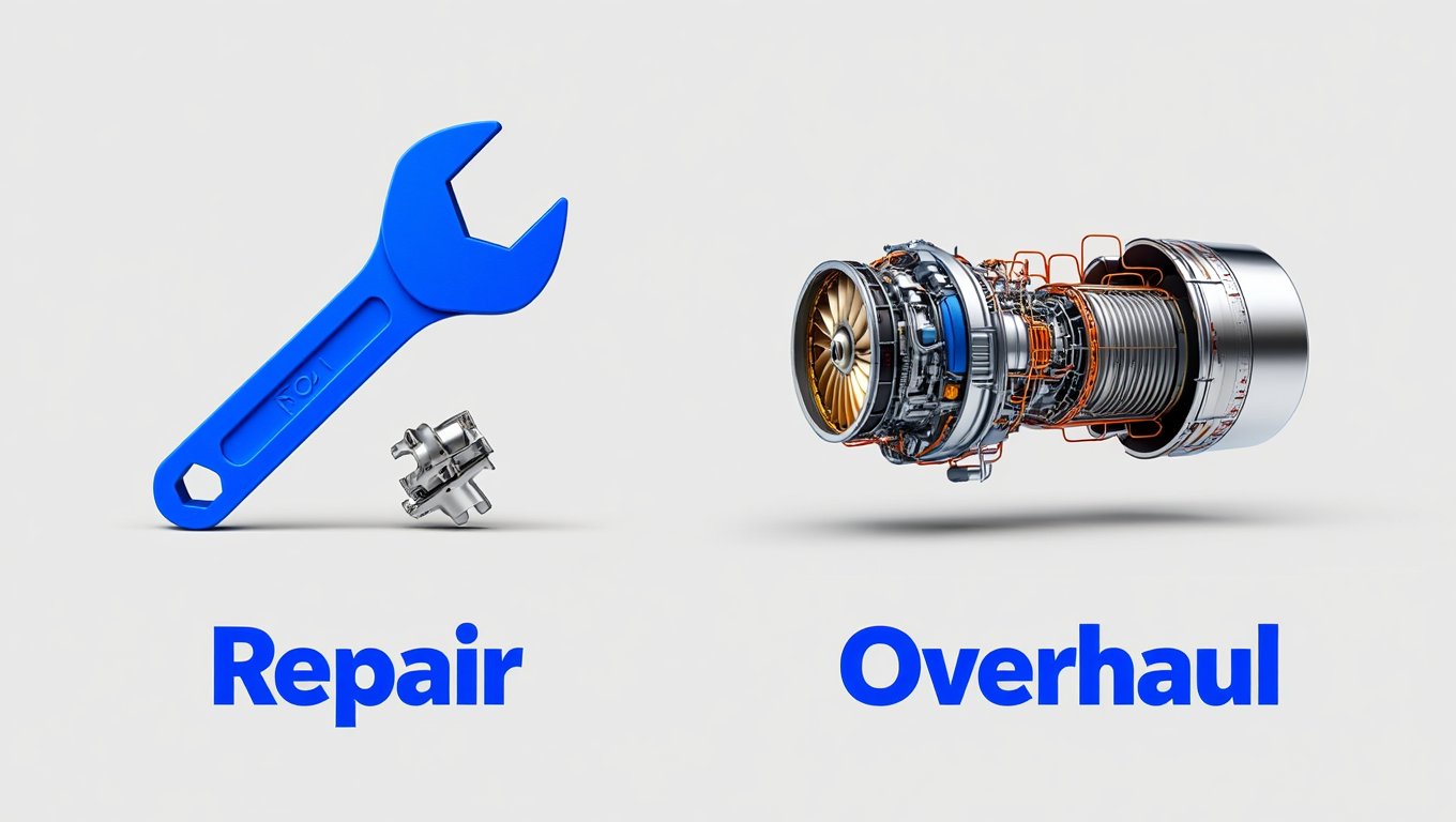 What Is the Difference Between Repair and Overhaul in the Aviation Ind